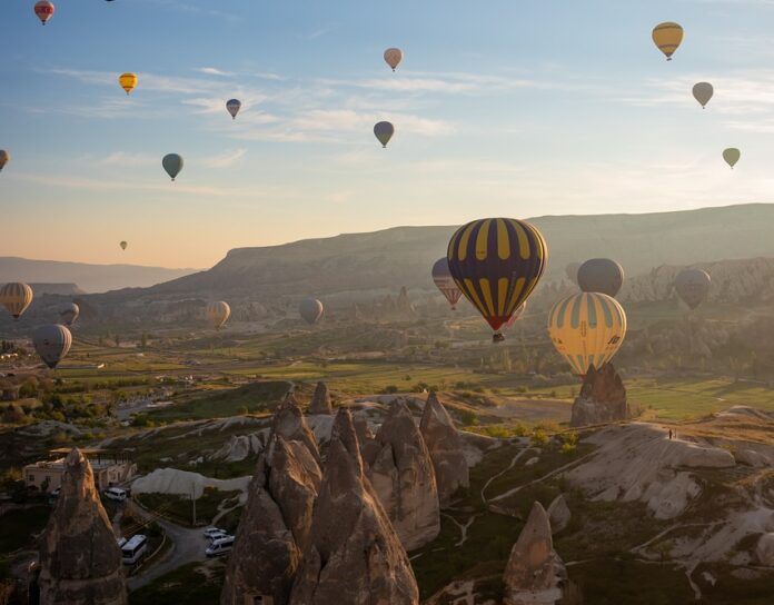 Kapadokya balon Kalkış alanı